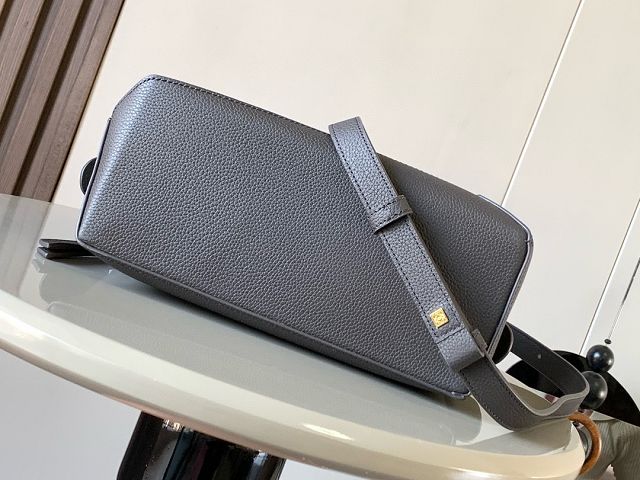Loewe original grained calfskin small puzzle bag A510P60 dark grey