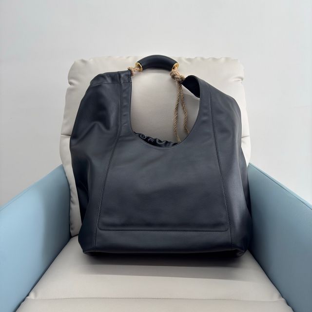 Loewe original lambskin large squeeze bag A914Q35 black