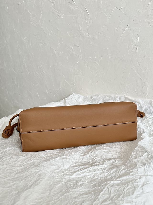 Loewe original calfskin medium flamenco clutch A411FC1 brown