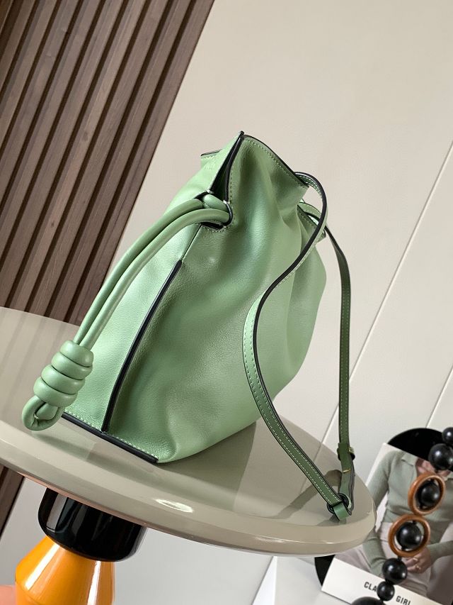 Loewe original calfskin medium flamenco clutch A411FC1 light green