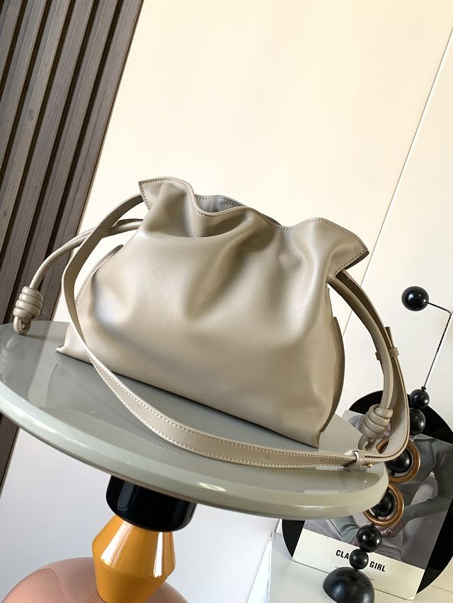 Loewe original calfskin medium flamenco clutch A411FC1 sand