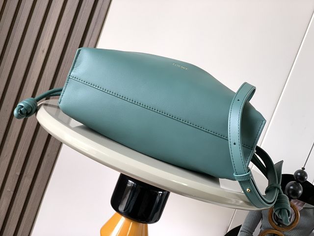 Loewe original calfskin medium flamenco clutch A411FC1 vetiver