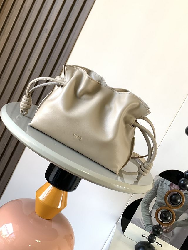 Loewe original calfskin mini flamenco clutch A411FC2 sand