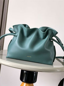 Loewe original calfskin mini flamenco clutch A411FC2 vetiver