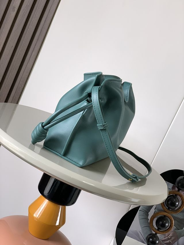 Loewe original calfskin mini flamenco clutch A411FC2 vetiver