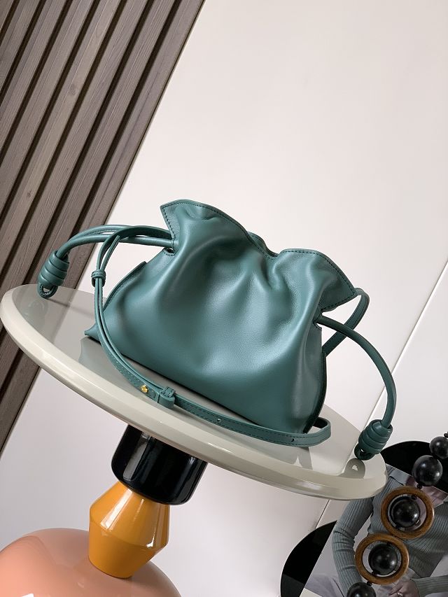 Loewe original calfskin mini flamenco clutch A411FC2 vetiver