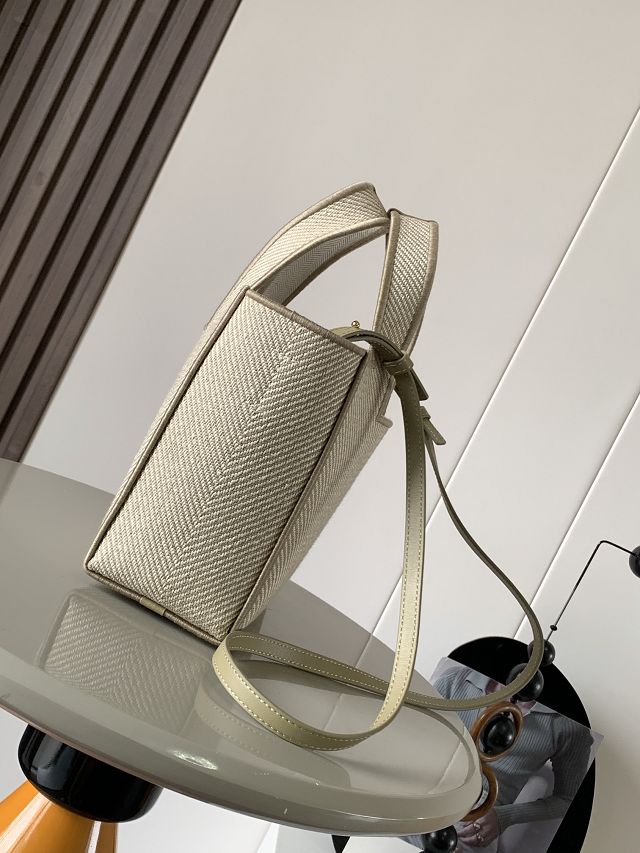 Loewe original canvas small font tote A685B59 grey