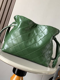 Loewe original lambskin medium flamenco clutch A411FC1 green