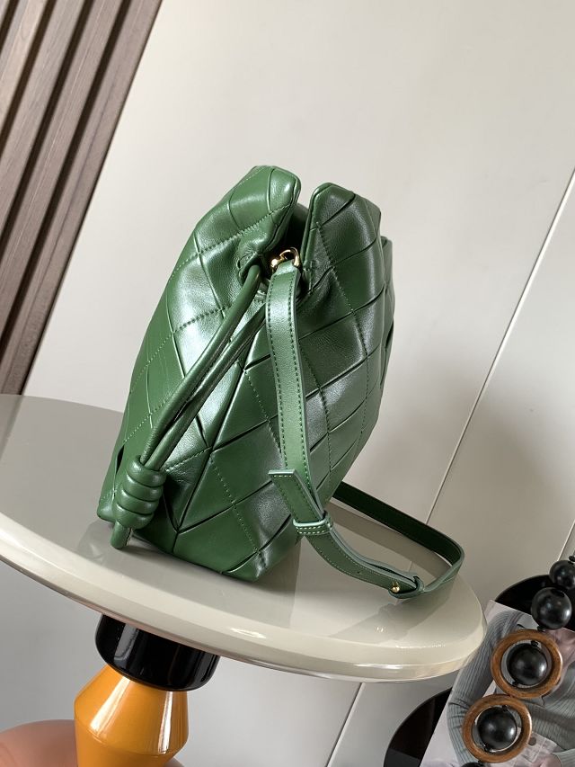 Loewe original lambskin medium flamenco clutch A411FC1 green