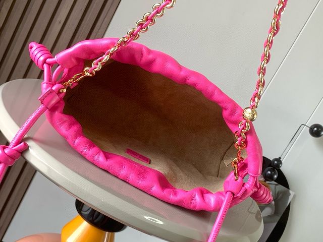 Loewe original lambskin medium flamenco purse A411FCR rose red