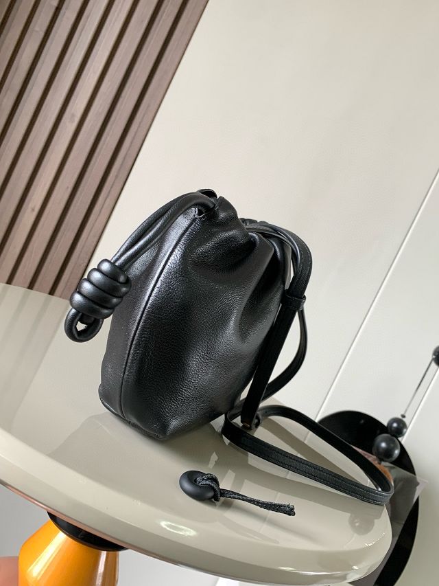 Loewe original lambskin mini flamenco purse A914CBP black