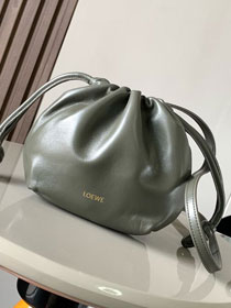 Loewe original lambskin mini flamenco purse A914CBP dark green