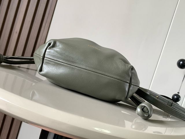 Loewe original lambskin mini flamenco purse A914CBP dark green