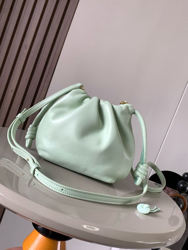Loewe original lambskin mini flamenco purse A914CBP light green
