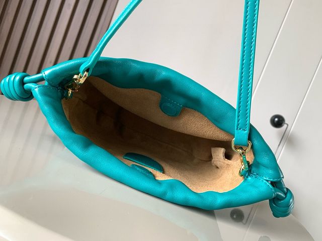 Loewe original lambskin mini flamenco purse A914CBP turquoise