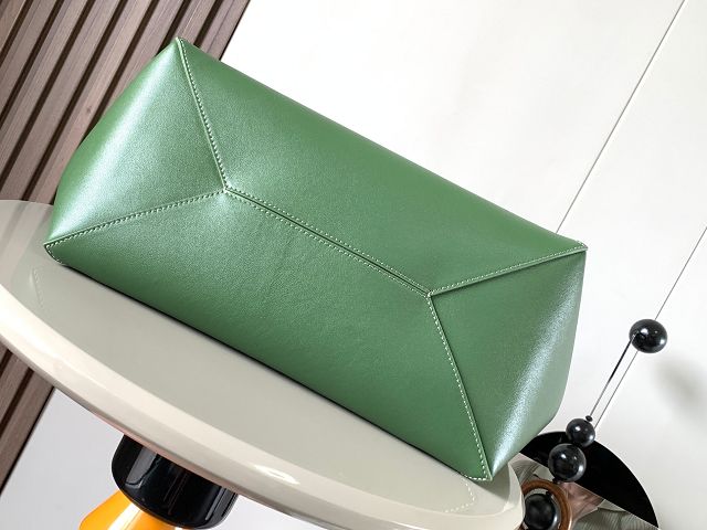 Loewe original calfskin large puzzle fold tote B933Q18 green