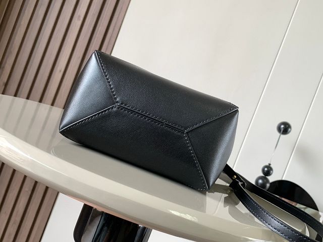 Loewe original calfskin mini puzzle fold tote A657V25 black