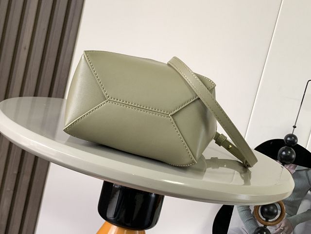 Loewe original calfskin mini puzzle fold tote A657V25 eucalyptus