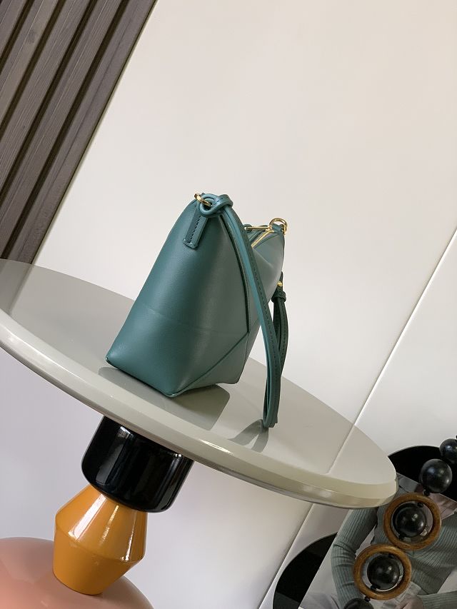 Loewe original calfskin puzzle fold pouch C510PT1 dark green