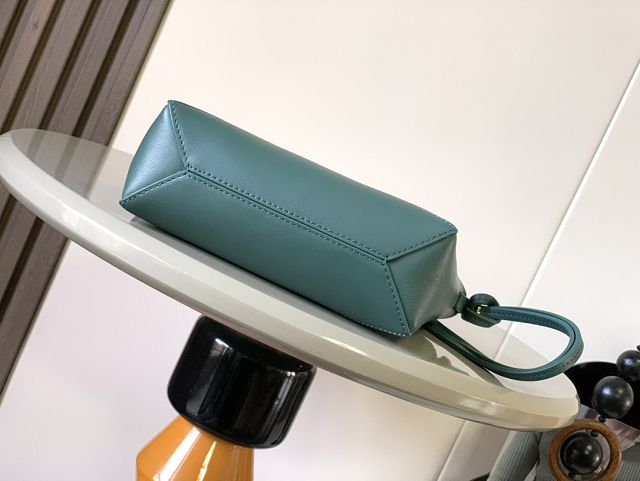 Loewe original calfskin puzzle fold pouch C510PT1 dark green