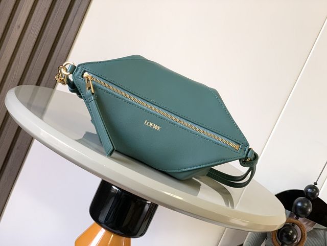 Loewe original calfskin puzzle fold pouch C510PT1 dark green