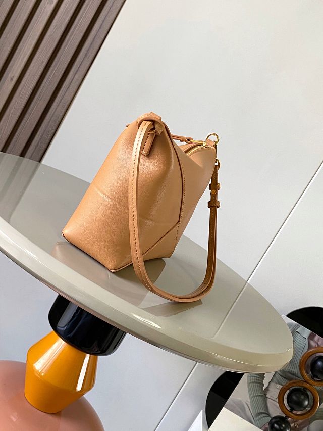 Loewe original calfskin puzzle fold pouch C510PT1 desert