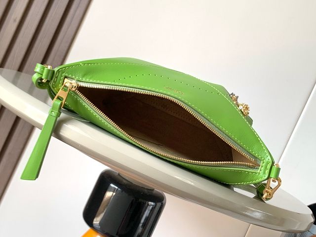 Loewe original calfskin puzzle fold pouch C510PT1 green