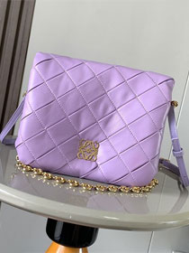 Loewe original lambskin medium goya puffer bag  A896P41 purple