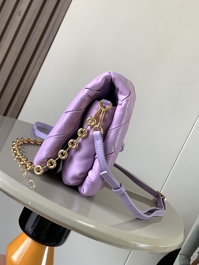 Loewe original lambskin medium goya puffer bag  A896P41 purple