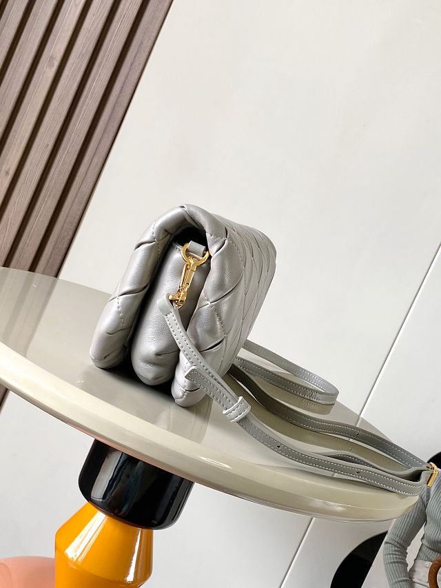 Loewe original lambskin mini goya puffer bag A896W56 grey