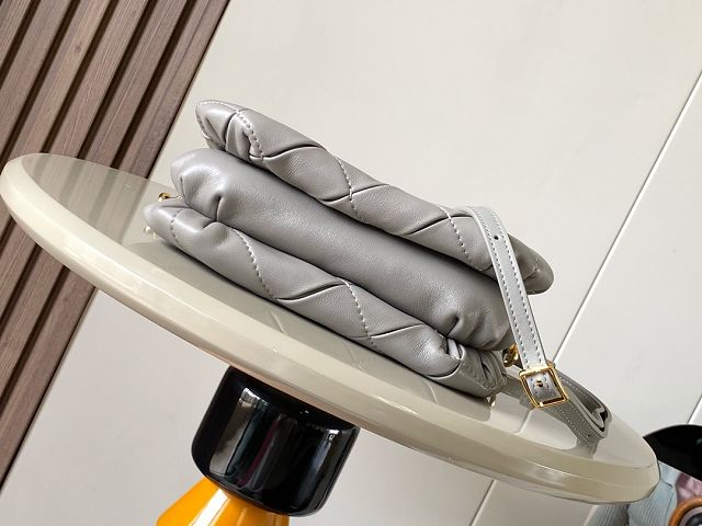 Loewe original lambskin mini goya puffer bag A896W56 grey