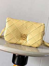 Loewe original lambskin mini goya puffer bag A896W56 yellow