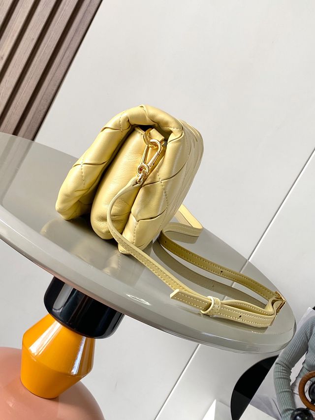 Loewe original lambskin mini goya puffer bag A896W56 yellow