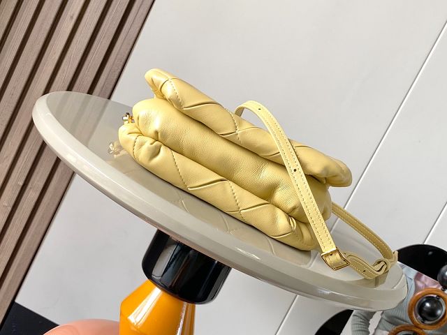 Loewe original lambskin mini goya puffer bag A896W56 yellow