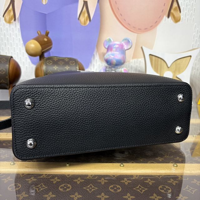 Louis vuitton original calfskin capucines mm M12936 black