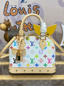 Louis vuitton original multicolored canvas TM alma BB M13078 white