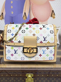 Louis vuitton original multicolored canvas TM dauphine soft M13255 white