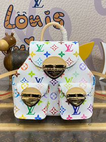 Louis vuitton original multicolored canvas TM venice backpack M13081 white