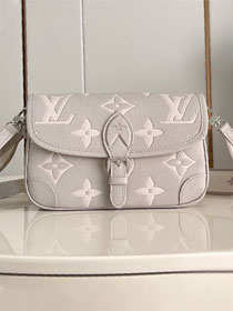 Louis vuitton original calfskin diane satchel M14214 grey