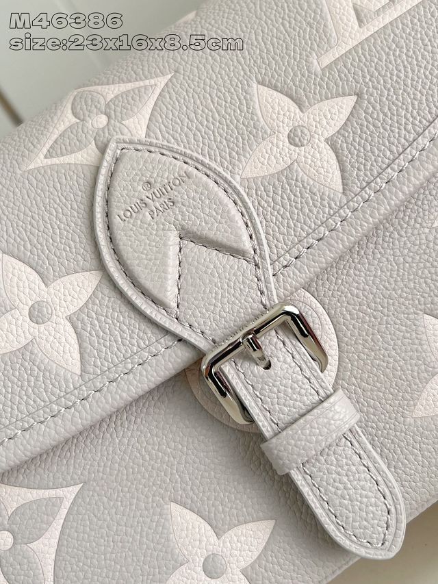 Louis vuitton original calfskin diane satchel M14214 grey