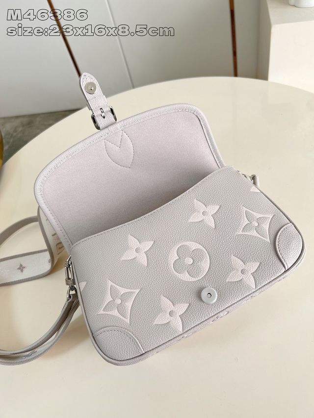 Louis vuitton original calfskin diane satchel M14214 grey