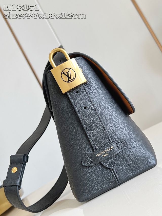 Louis vuitton original calfskin low key messenger M13148 black