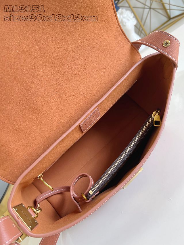 Louis vuitton original calfskin low key messenger M13151 brown