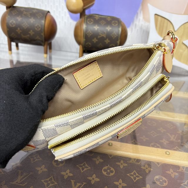 Louis vuitton original damier azur keepit bumbag N00230