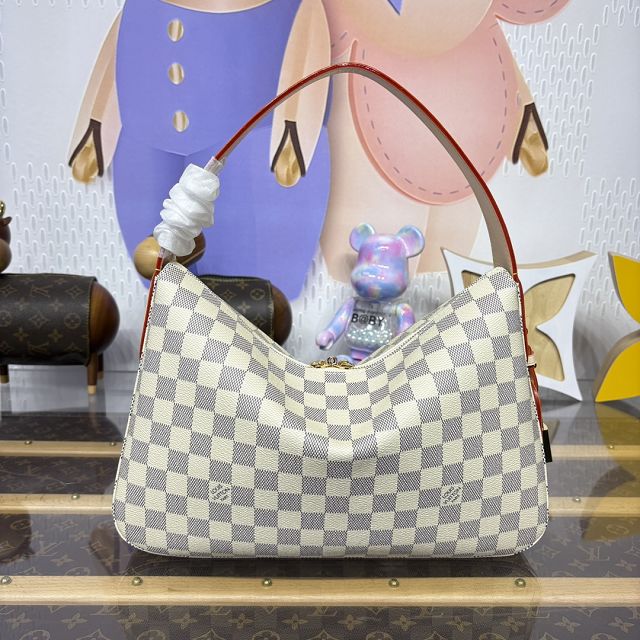 Louis vuitton original damier azur slouchy PM shoulder bag N00116