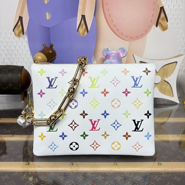 Louis vuitton original lambskin coussin pm bag M13233 white