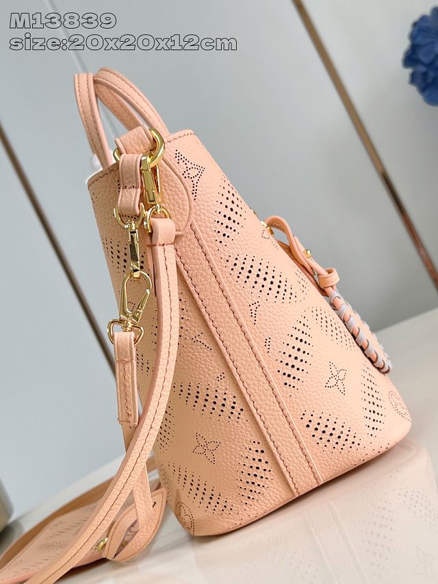 Louis vuitton original mahina calfskin blossom pm tote M13839 pink