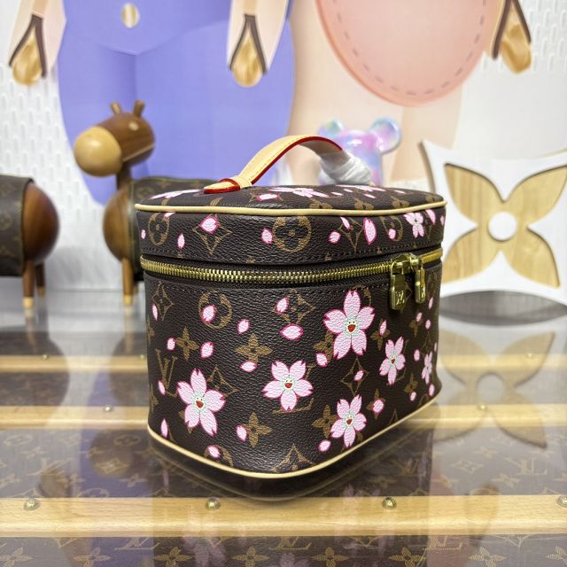 Louis vuitton original monogram TM mini nice cosmetic case M14181