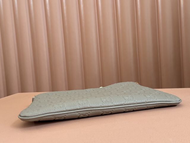 GG original calfskin emblem medium shoulder bag 815277 taupe