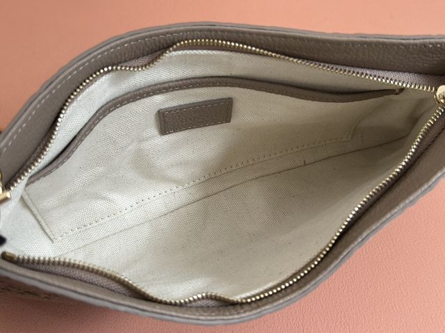 GG original calfskin emblem medium shoulder bag 815277 taupe